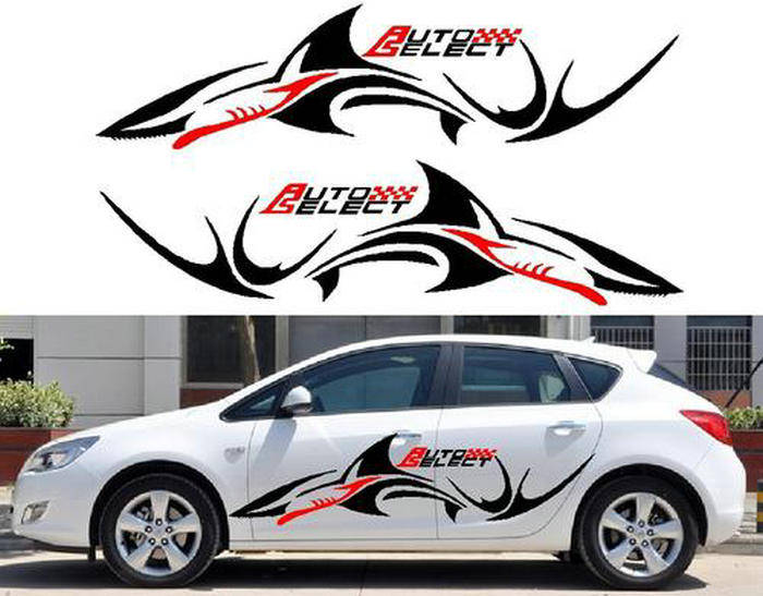 uv打印机应用方案之个性化车贴打印_图案