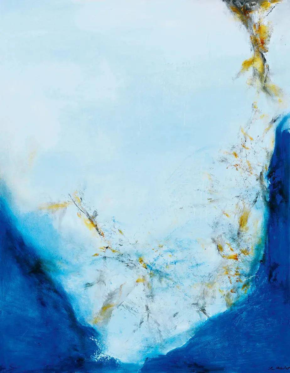 赵无极油画高清原图穹顶与足下赵无极与安迪沃霍尔鉴赏