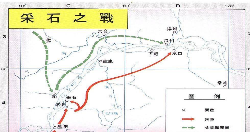 宋金战争中三大水战,粉碎金灭南宋的企图,保持偏安的局面