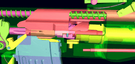 还有这是ak的扳机组这是stg44的扳机组(还有与机匣一体式的握把部件
