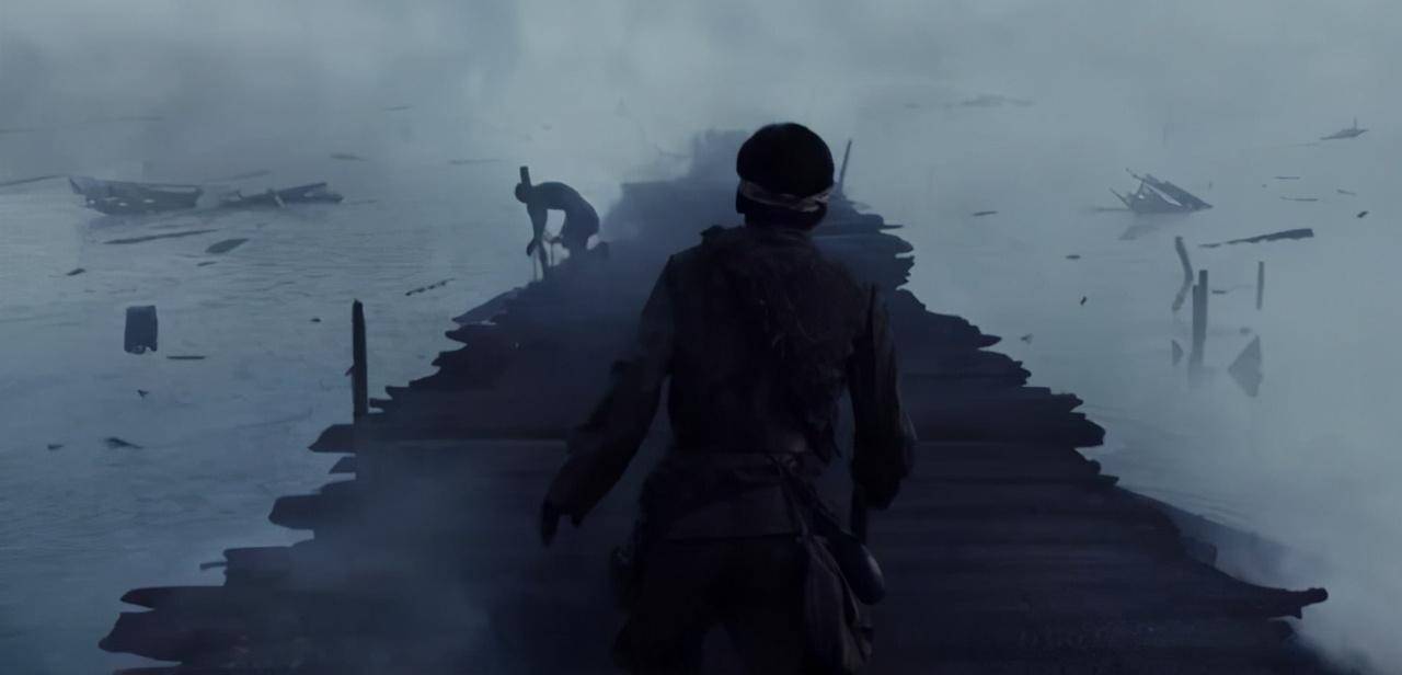 "修桥,修桥",可就在他最后扛着木头往桥上冲的时候,敌方投下了燃烧弹