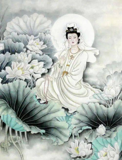 梦中观音慈悲现，心灵指引显真意