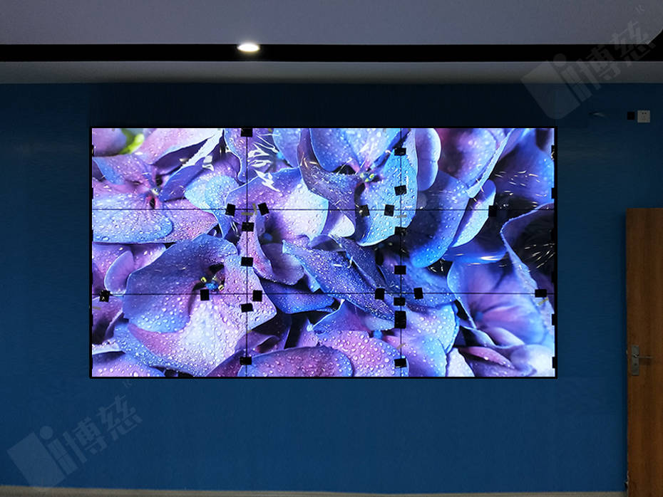 终端|博慈55寸液晶拼接屏缔造上海浦江信息科技有限公司办公会议系统