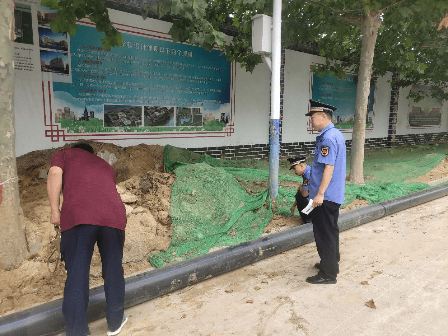 移交函,稱上海路電力配套工程施工過程中存在佔用,挖掘城市道路現象