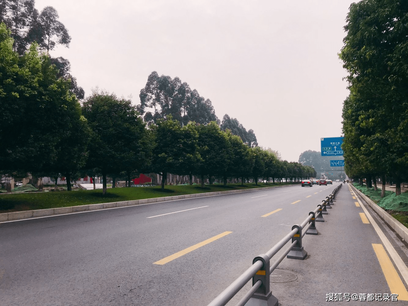 新都区蜀龙大道江陵路至绕城大道改造工程最新施工状况