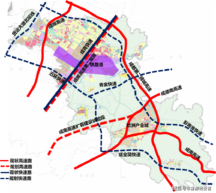 成都五环路部分具体走向出炉,并在青白江区举行建设工程启动仪式