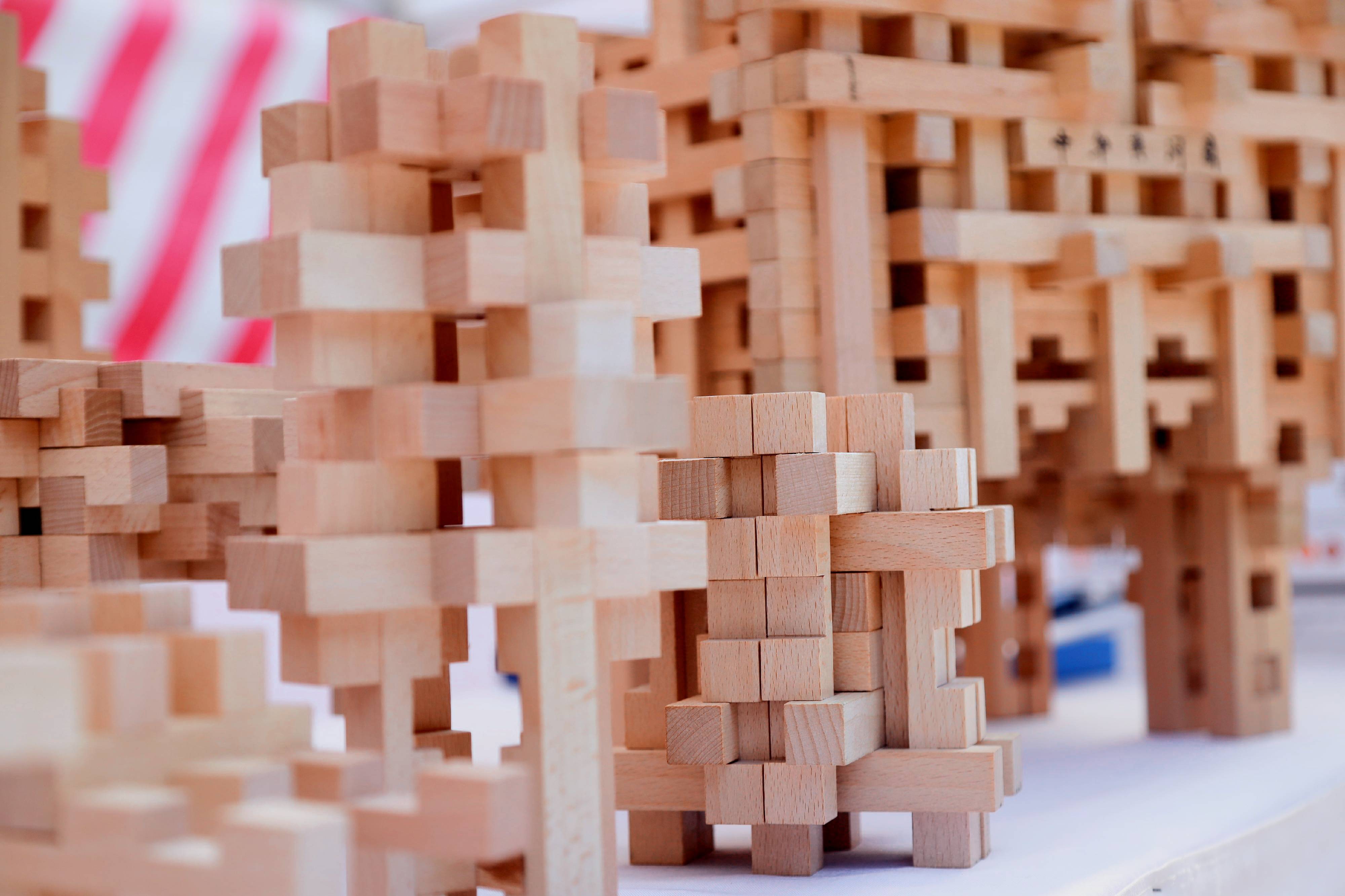 匠心传承丨第五期巧林榫卯积木体验活动在中关村创业大街圆满落幕