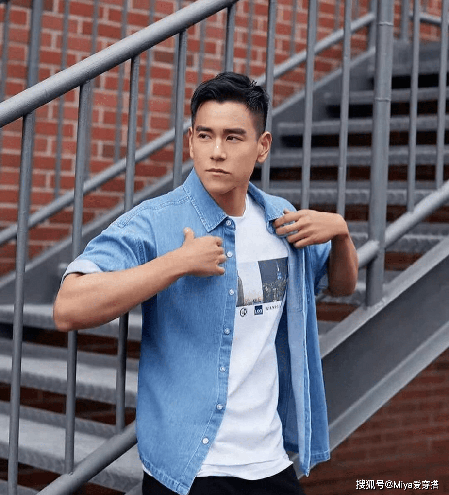 原创彭于晏变邋遢壮汉,穿背心配蓝色短裤,头发变长皮肤变黑显油腻