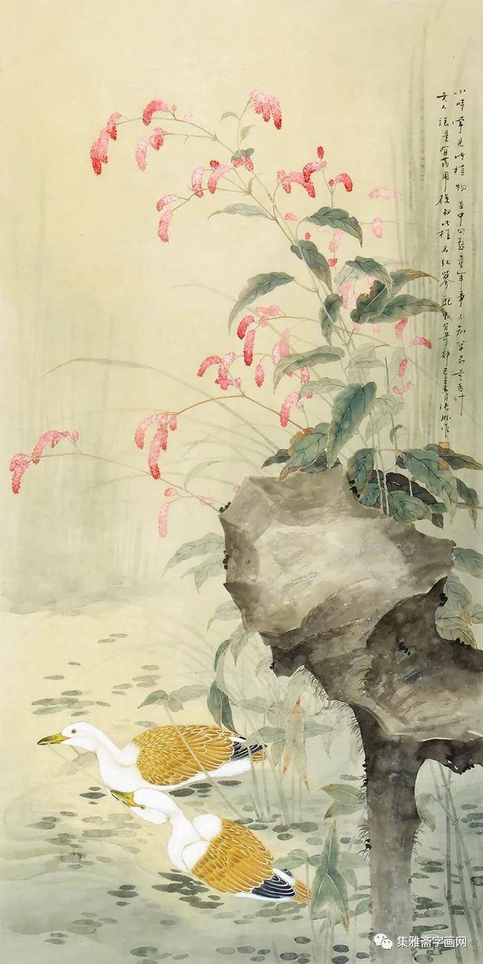 张琳笔下的花鸟工细中蕴含深邃的意境,清新自然,格调高_作品