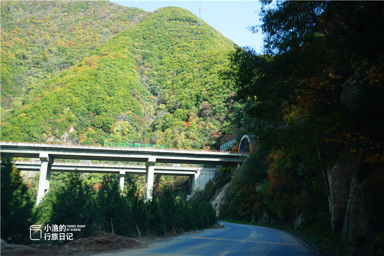 一個個秦嶺隧道而過,藍葛公路則繞著層巒疊嶂的秦嶺山峰不斷轉山而行