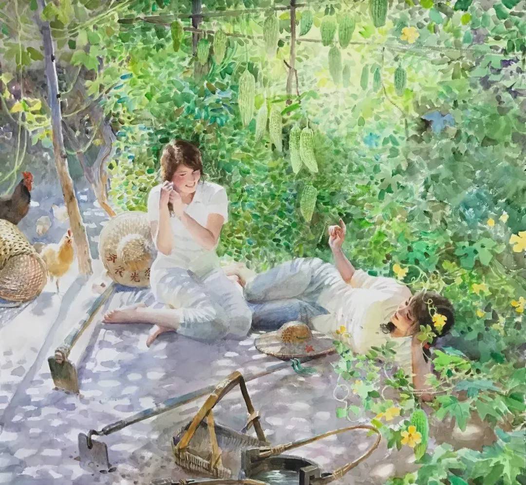 作为一个异乡的游子,一个双重文化视角的画家,黄中羊对英国拉斐尔前派