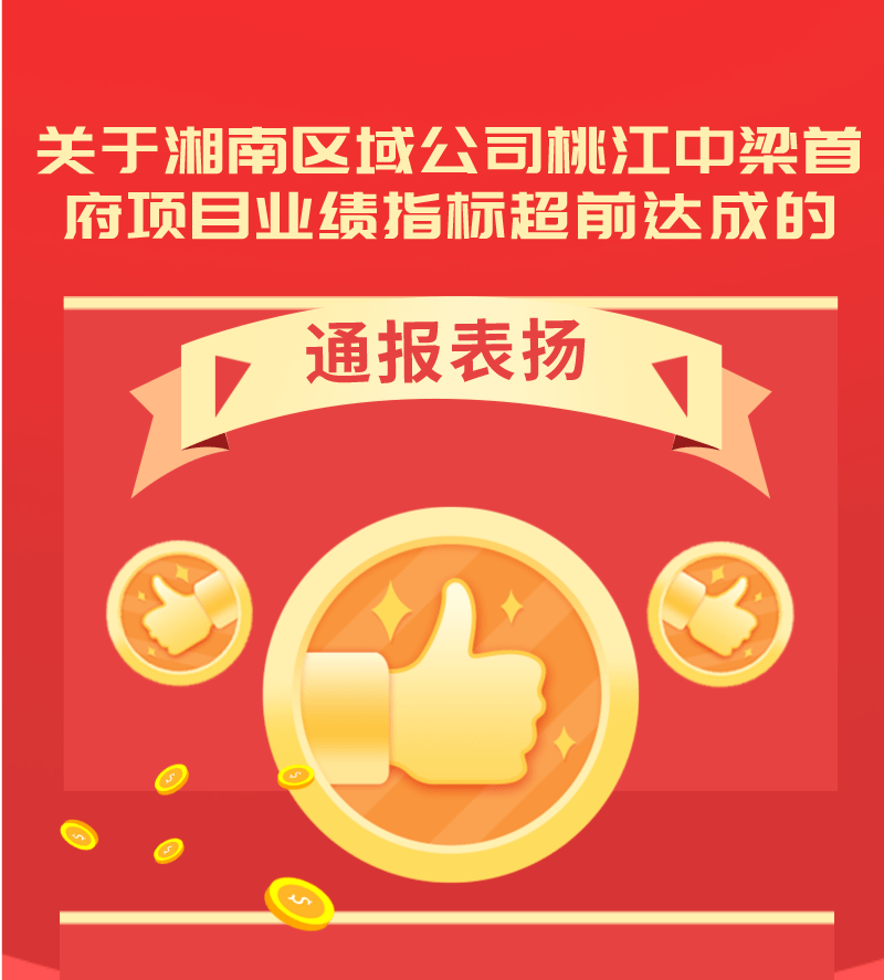 专题| 湘南区域公司桃江中梁首府项目业绩指标超前达成
