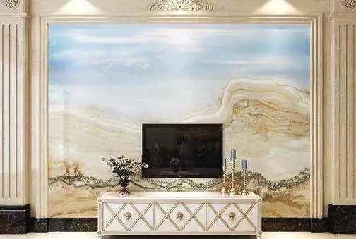 妙彩晶瓷画 3d微晶石背景墙 电视