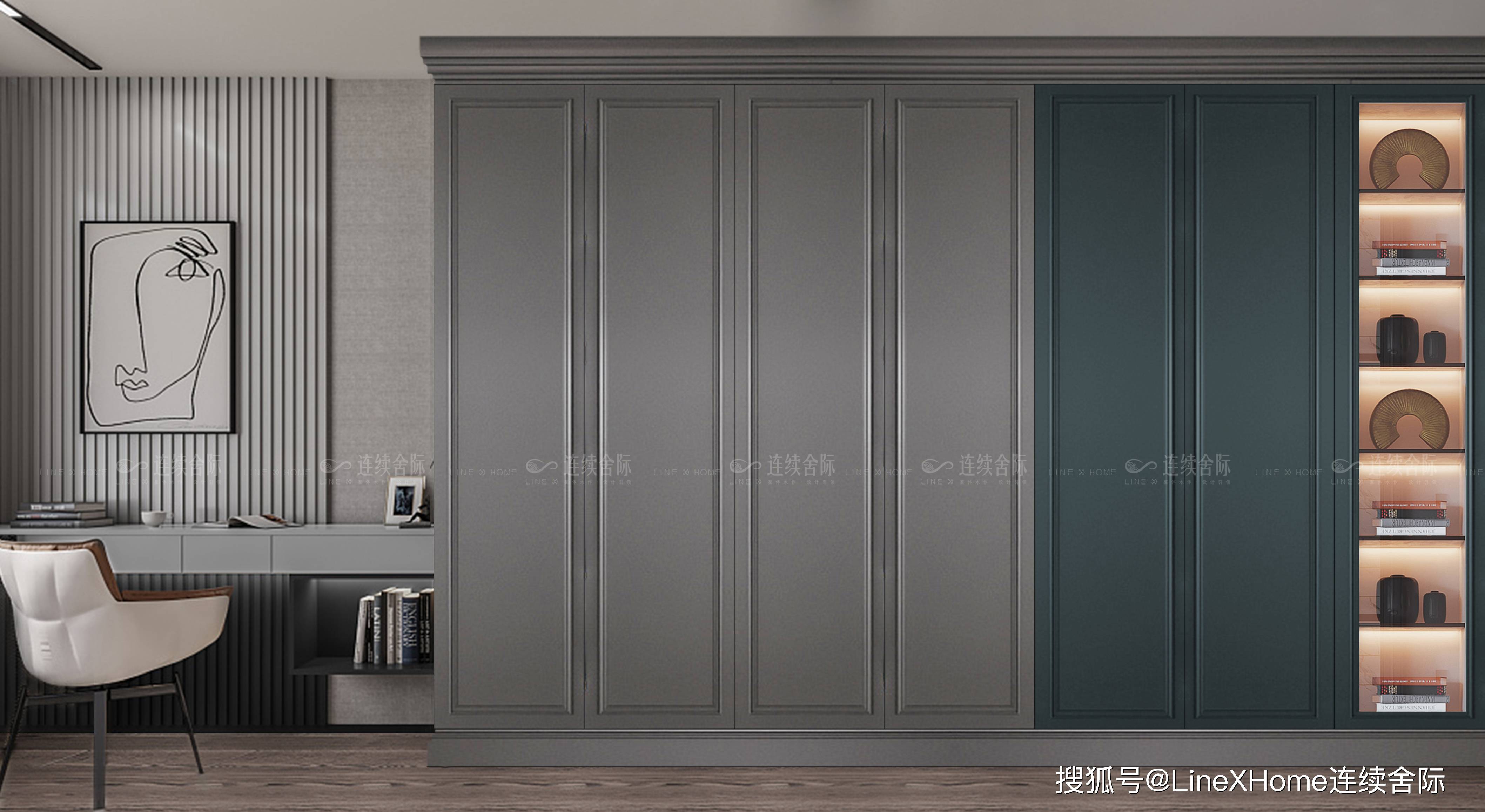 连续舍际冬日暖阳现代法式轻奢豪宅设计诠释生活的优雅与时尚