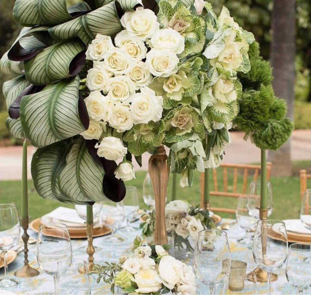 欧美风格桌花布置挥洒极致浪漫