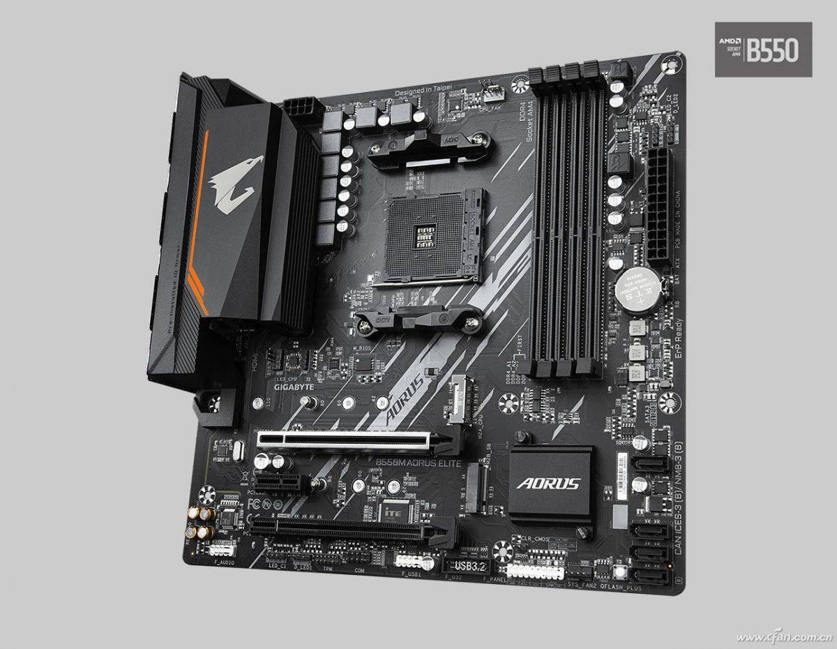 为锐龙5000减负 技嘉b550m aorus elite主板实测