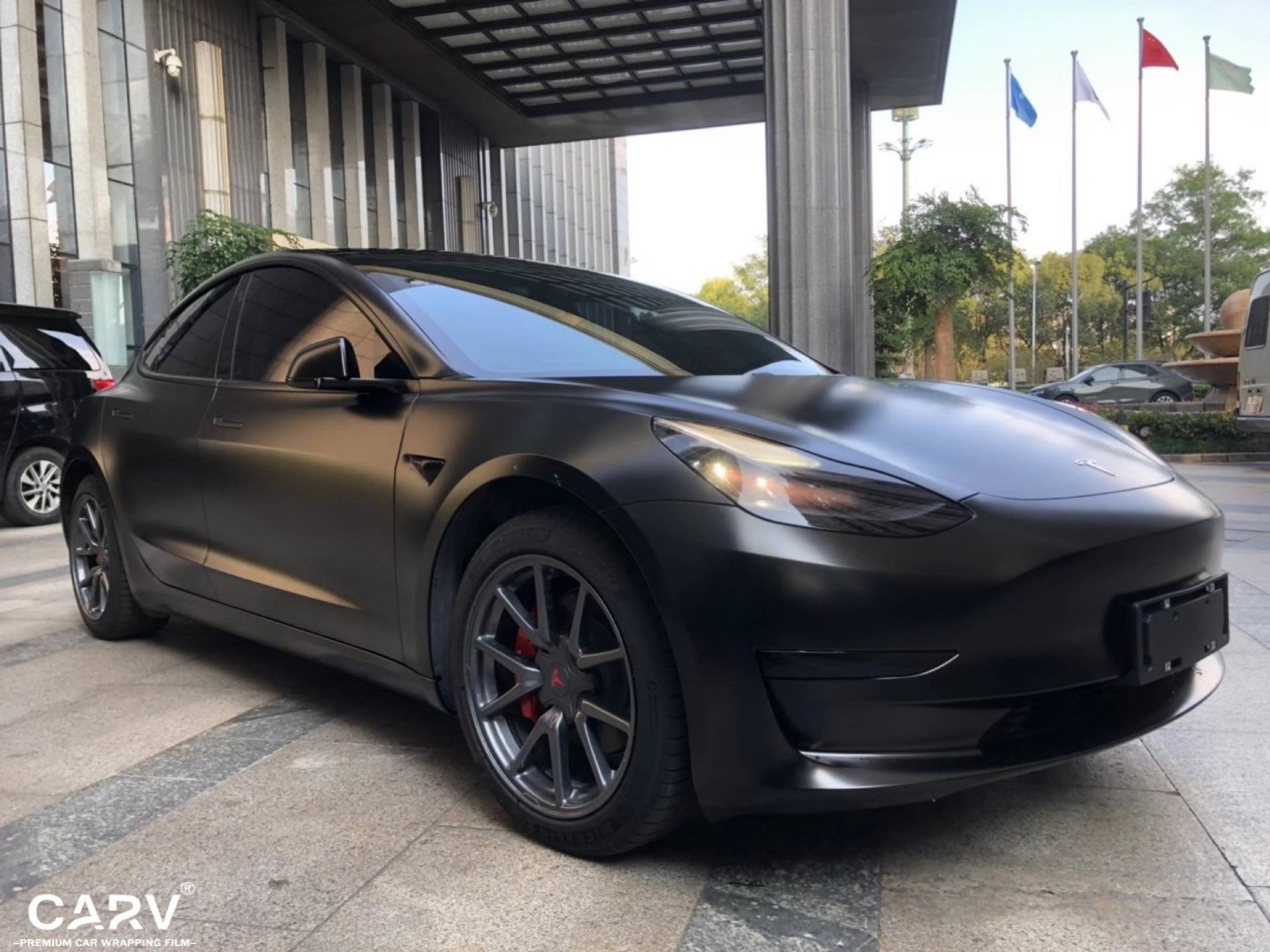 特斯拉model3电光金属黑1219