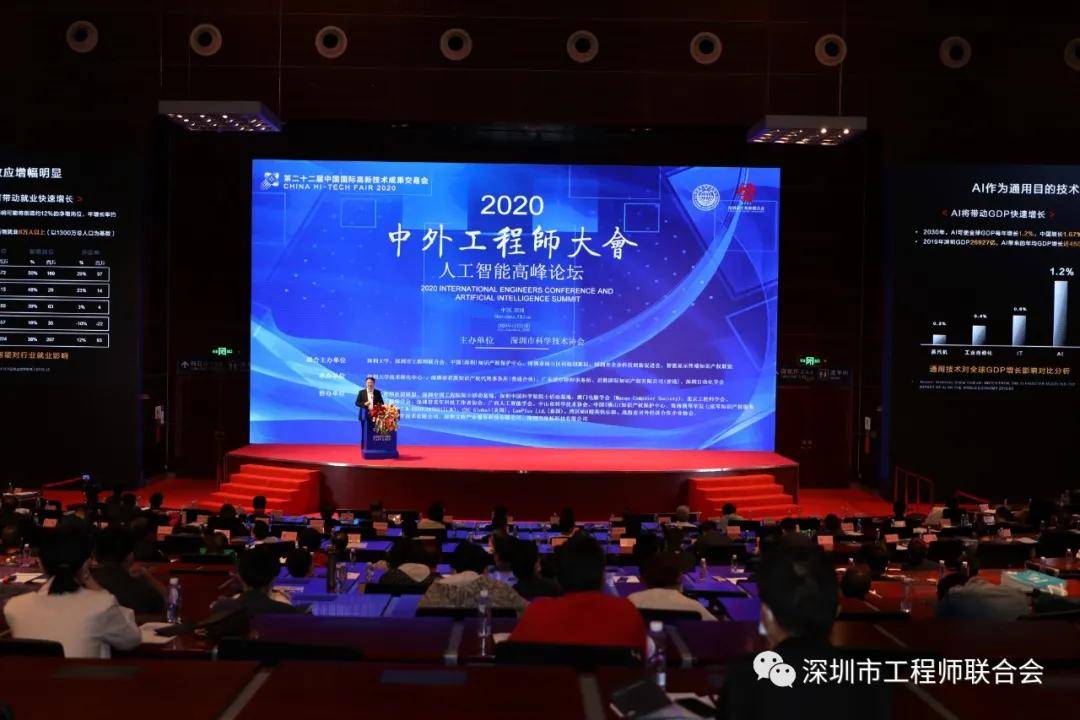 2020中外工程师大会人工智能高峰论坛在深圳会展中心隆重召开