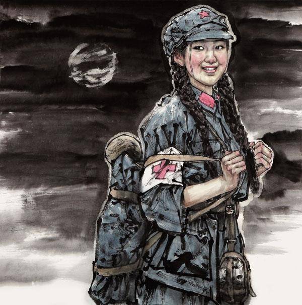 《青春之歌 (一)》68cm×68cm