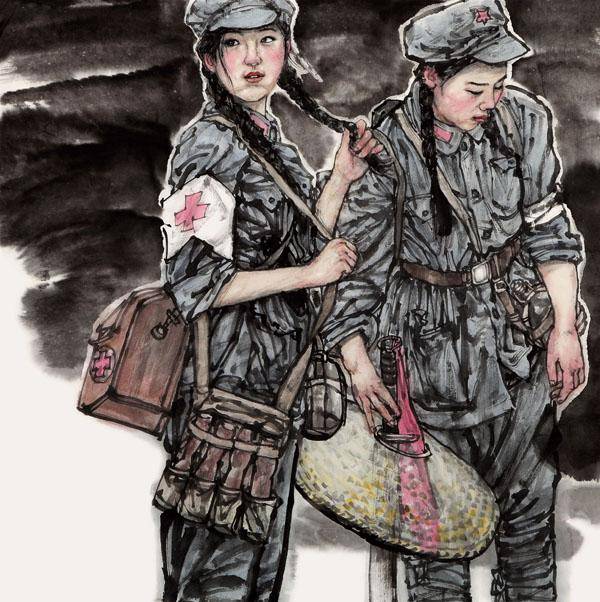 《青春之歌(二)》68cm×68cm