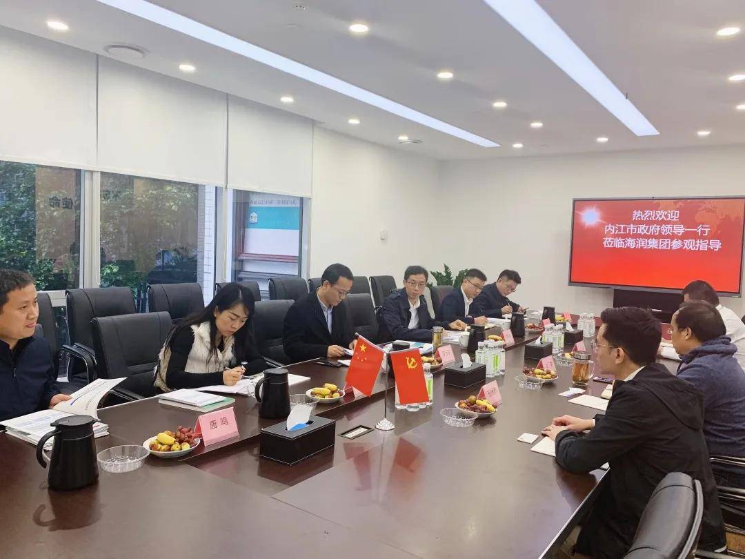 助推成渝地区双城经济圈建设 四川省内江市政府领导莅临海润集团调研