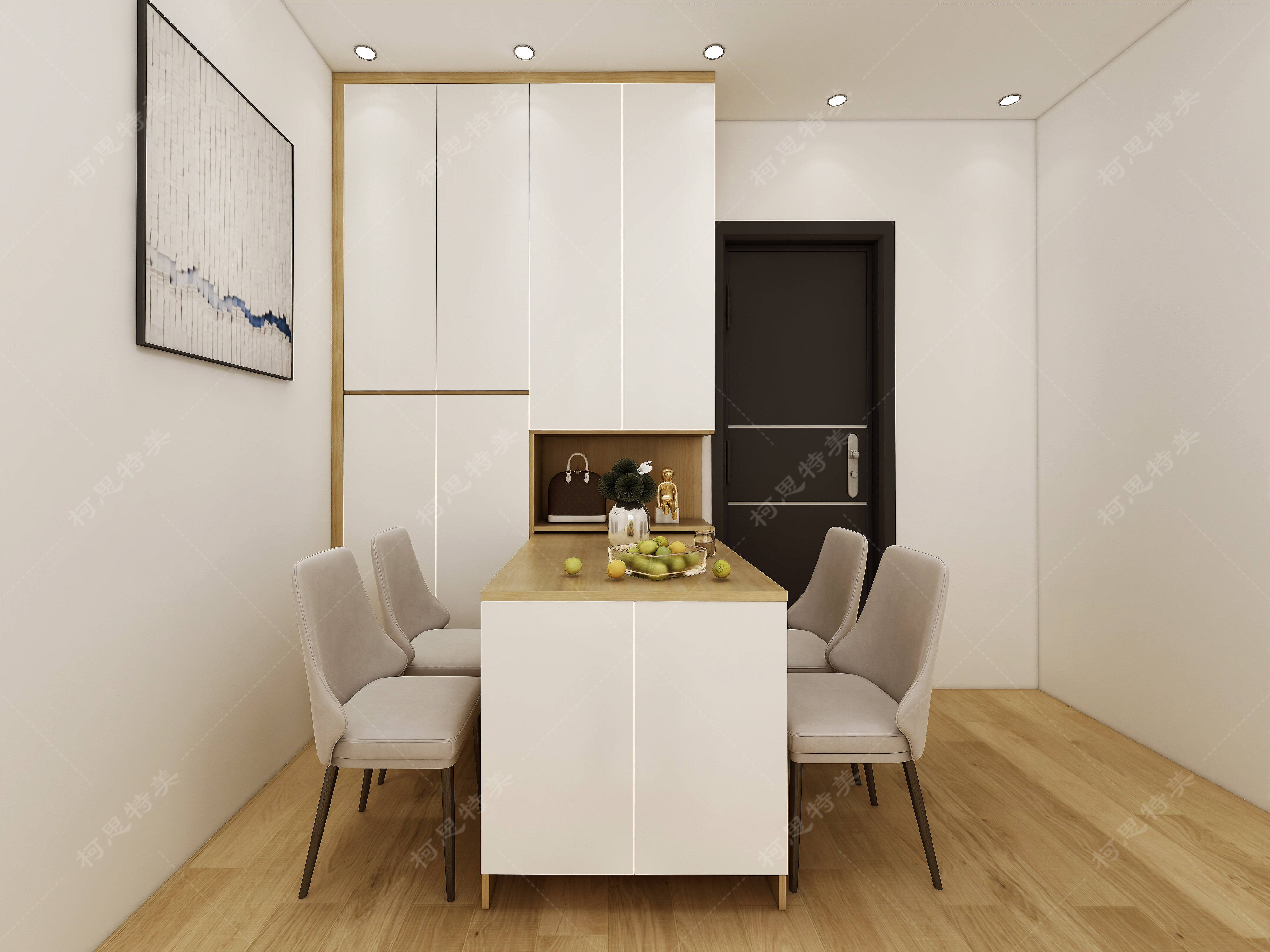 小户型客餐厅神器——餐台柜