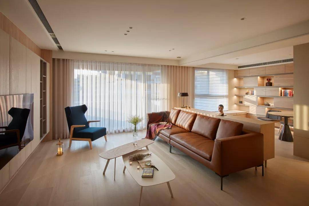 中岛开放式厨房,客餐厨一体化,这样设计家看起来超大!