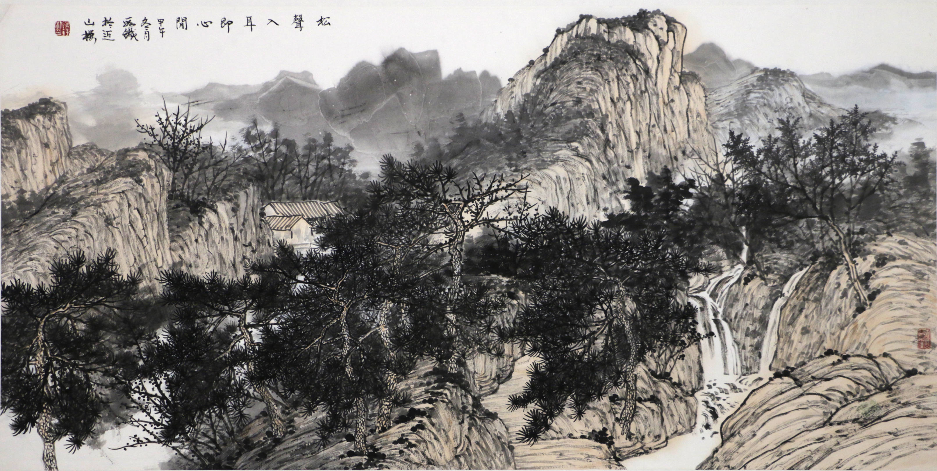 艺术名家段铁,二十年写生经历,造就自己独具一格的山水画面貌_作品