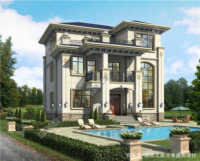 好看三间三层房屋图,户型住着舒服,这才是建房的好选择