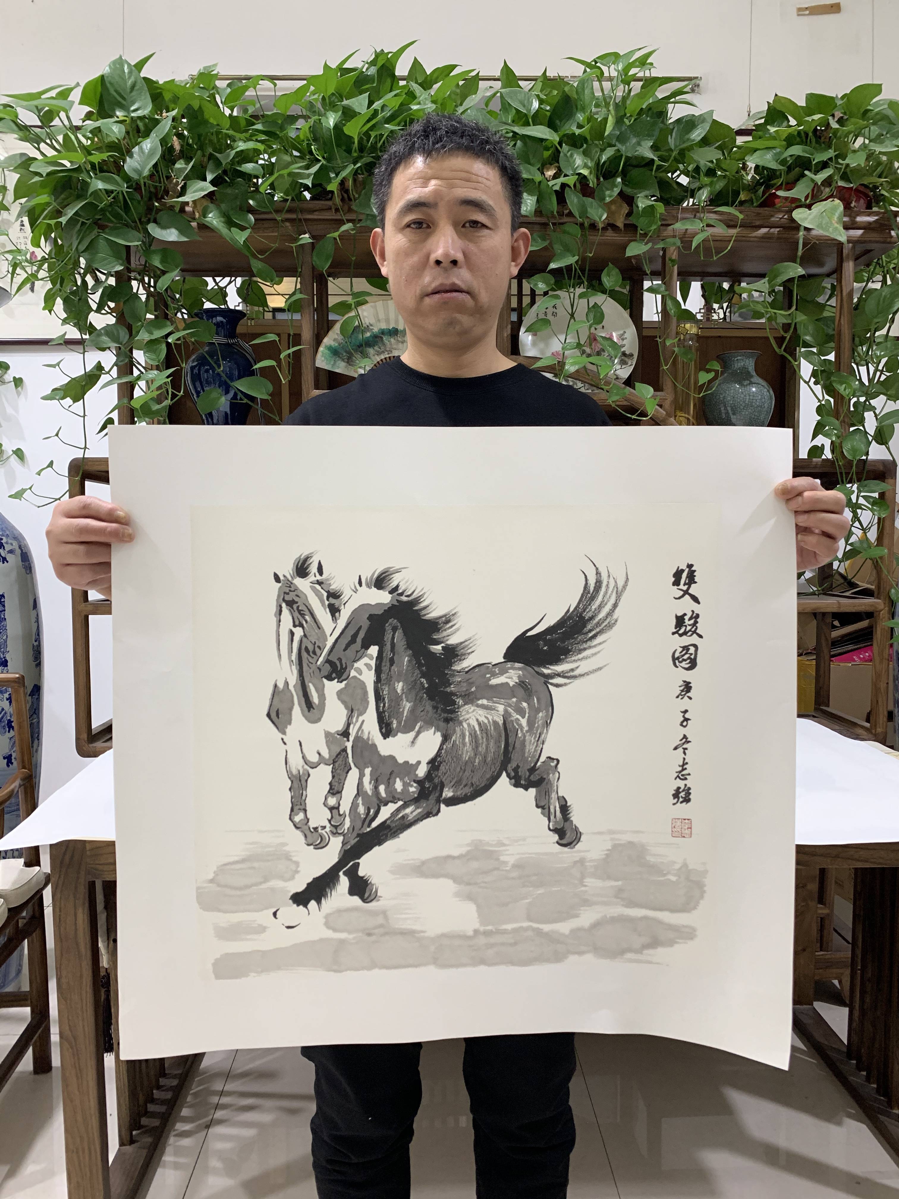 北京知名画马的画家图片