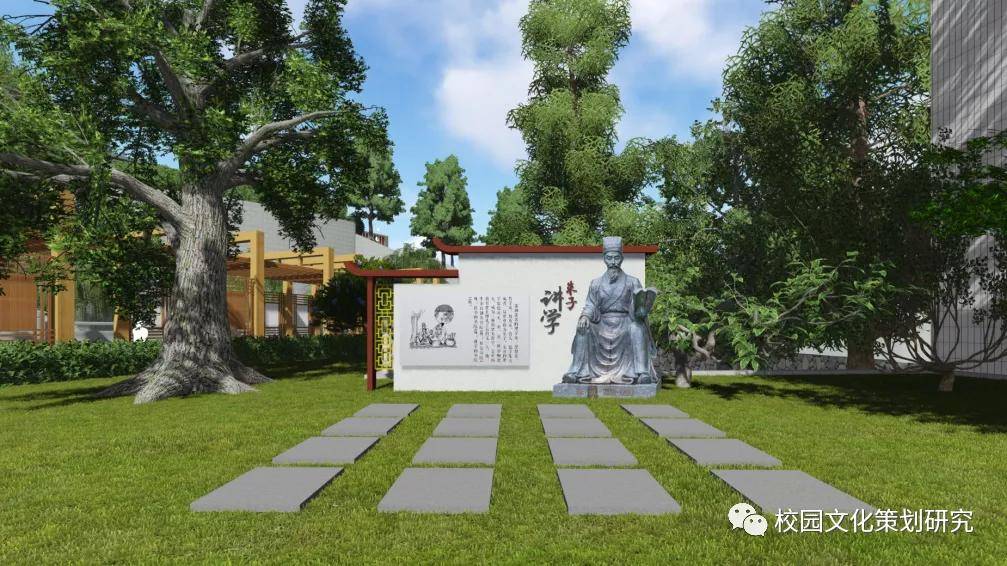 贵州校园文化设计做一条有方向的小溪遵义市河溪小学校园景观建设