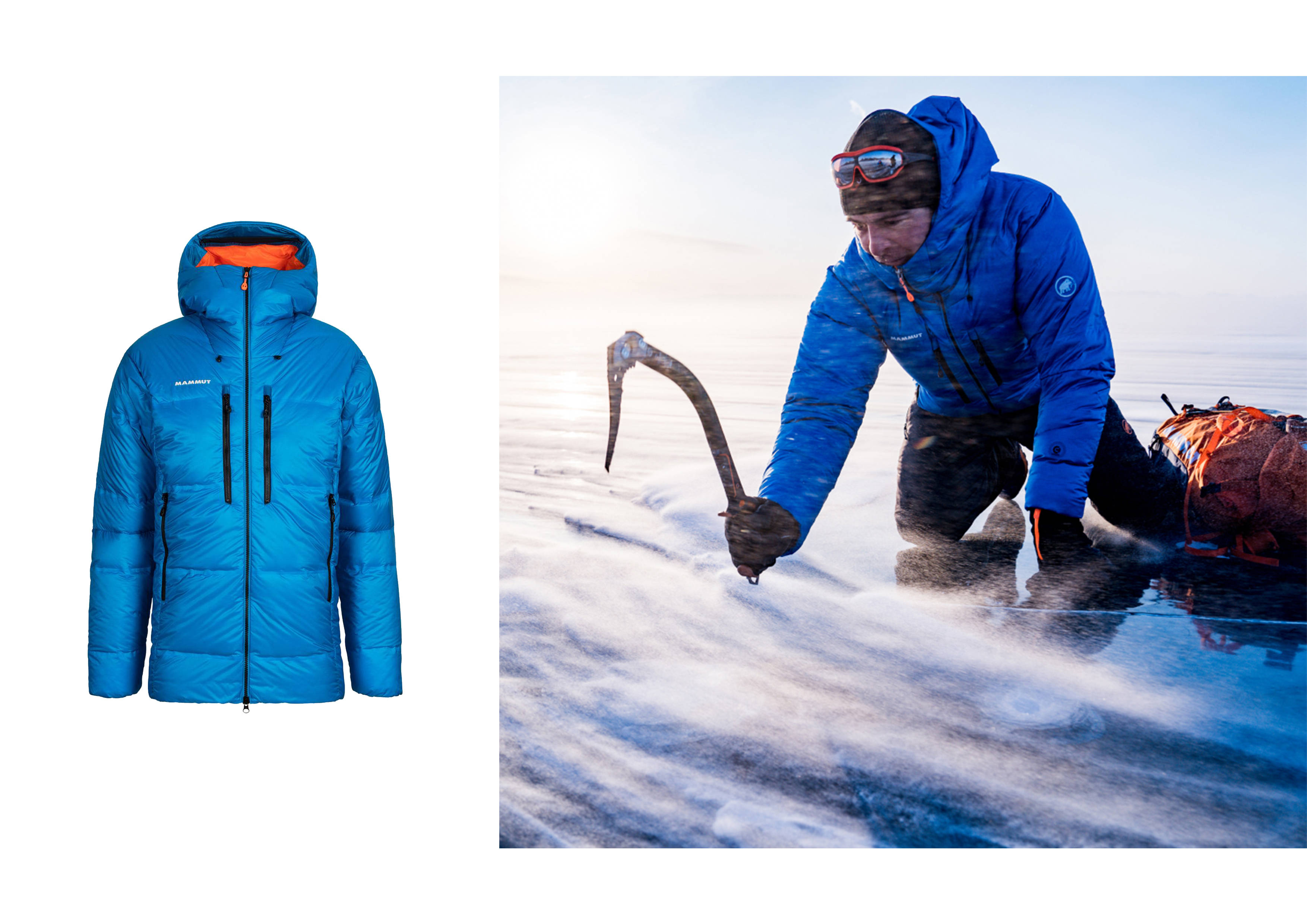 攀登在世界最深湖泊mammut猛犸象20秋冬艾格极限系列惊艳亮相