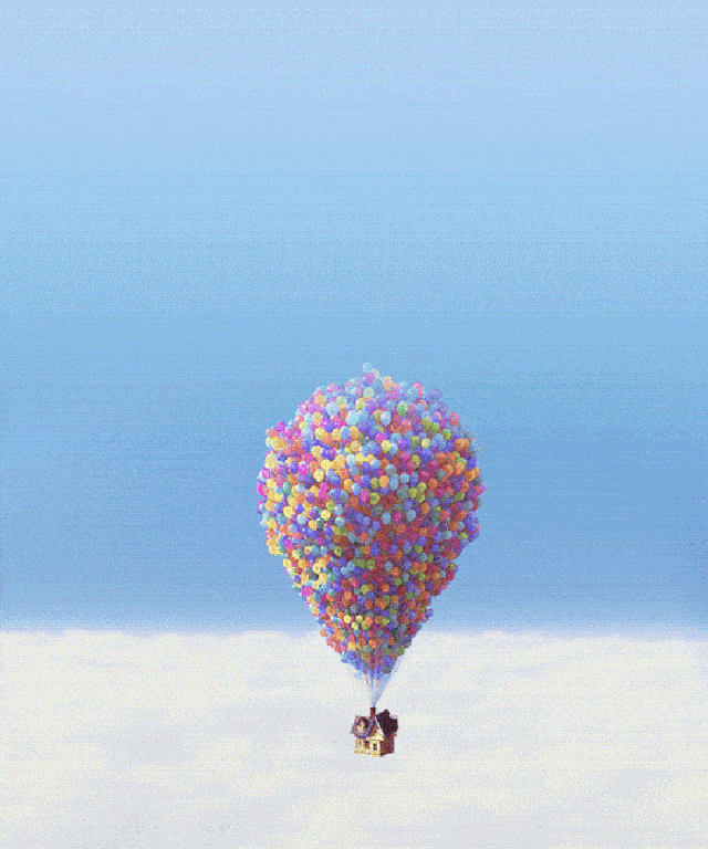 气球动图浪漫图片