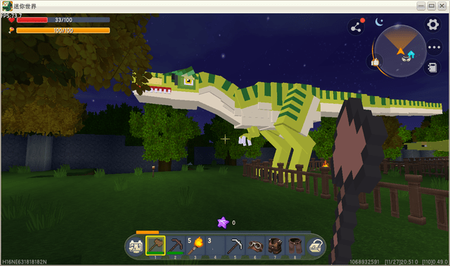 迷你世界还能大恐龙,玩家实在太强大,下载地图直接前往侏罗纪