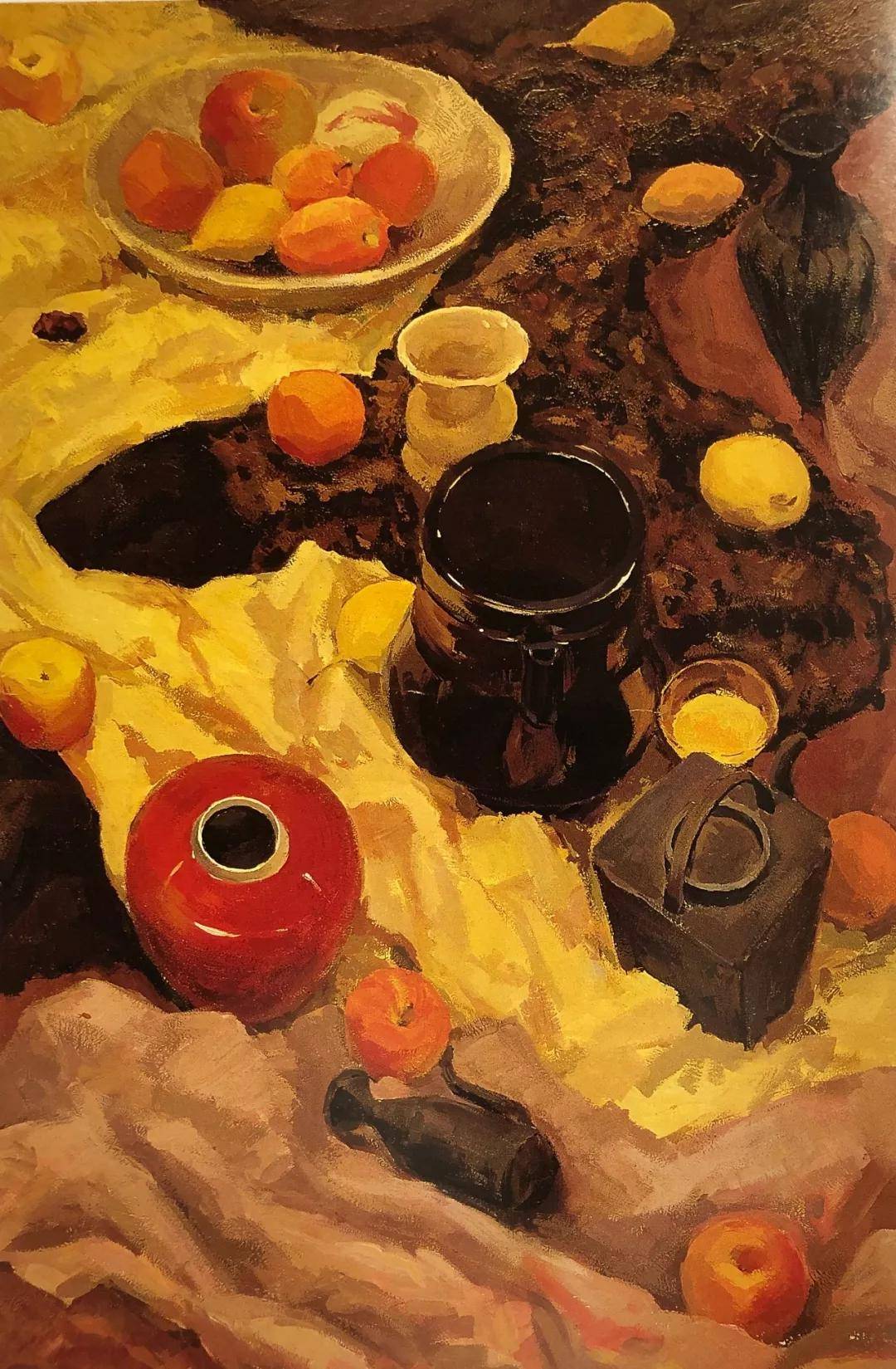 宅美术精选央美附中100幅作品柔和的色彩作品