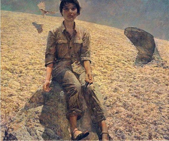 《青春》,《春风已经苏醒》不同,春风已苏醒,何多苓,油画,96×130cm