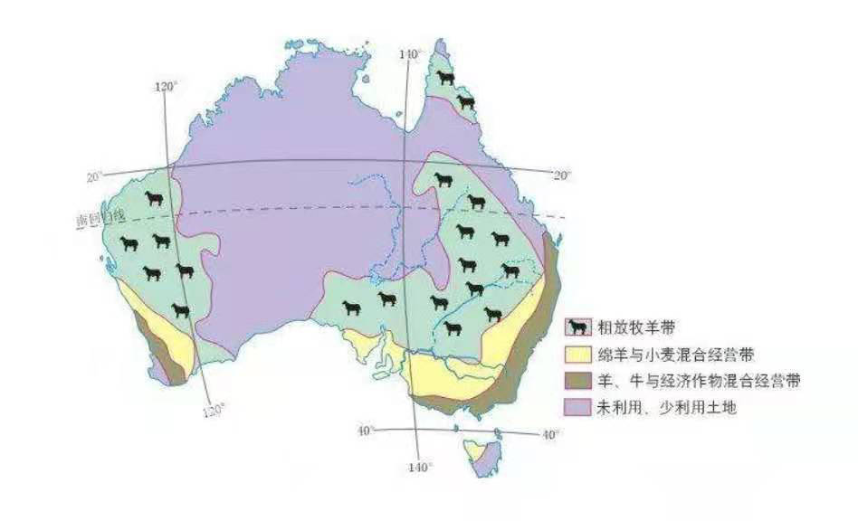澳大利亚牧羊带的分布图片