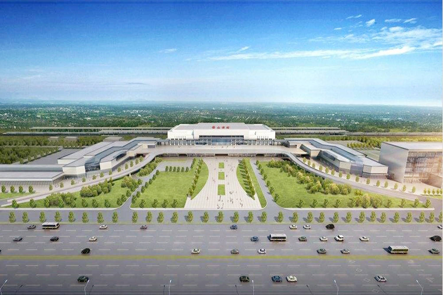 原创安徽新建一座高铁站,规模为6台14线,造型设计很独特