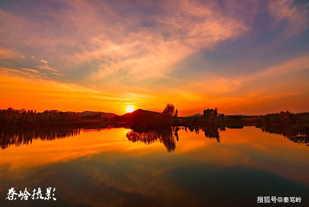济南平阴浪溪河一袭最美秋色