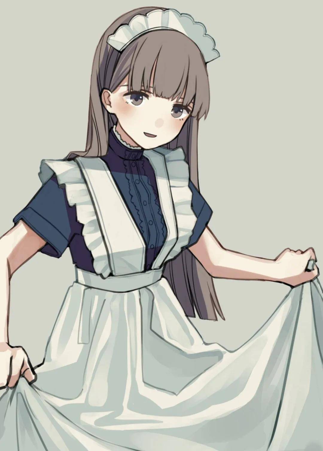 cg原画插画教程:超可爱动漫女仆装日系少女!(人体动态素材)