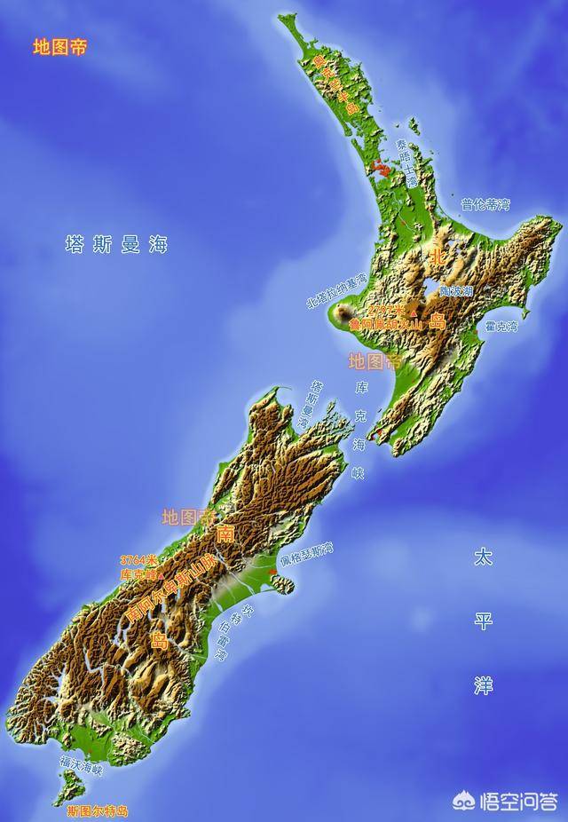新西兰地形地势特征图片