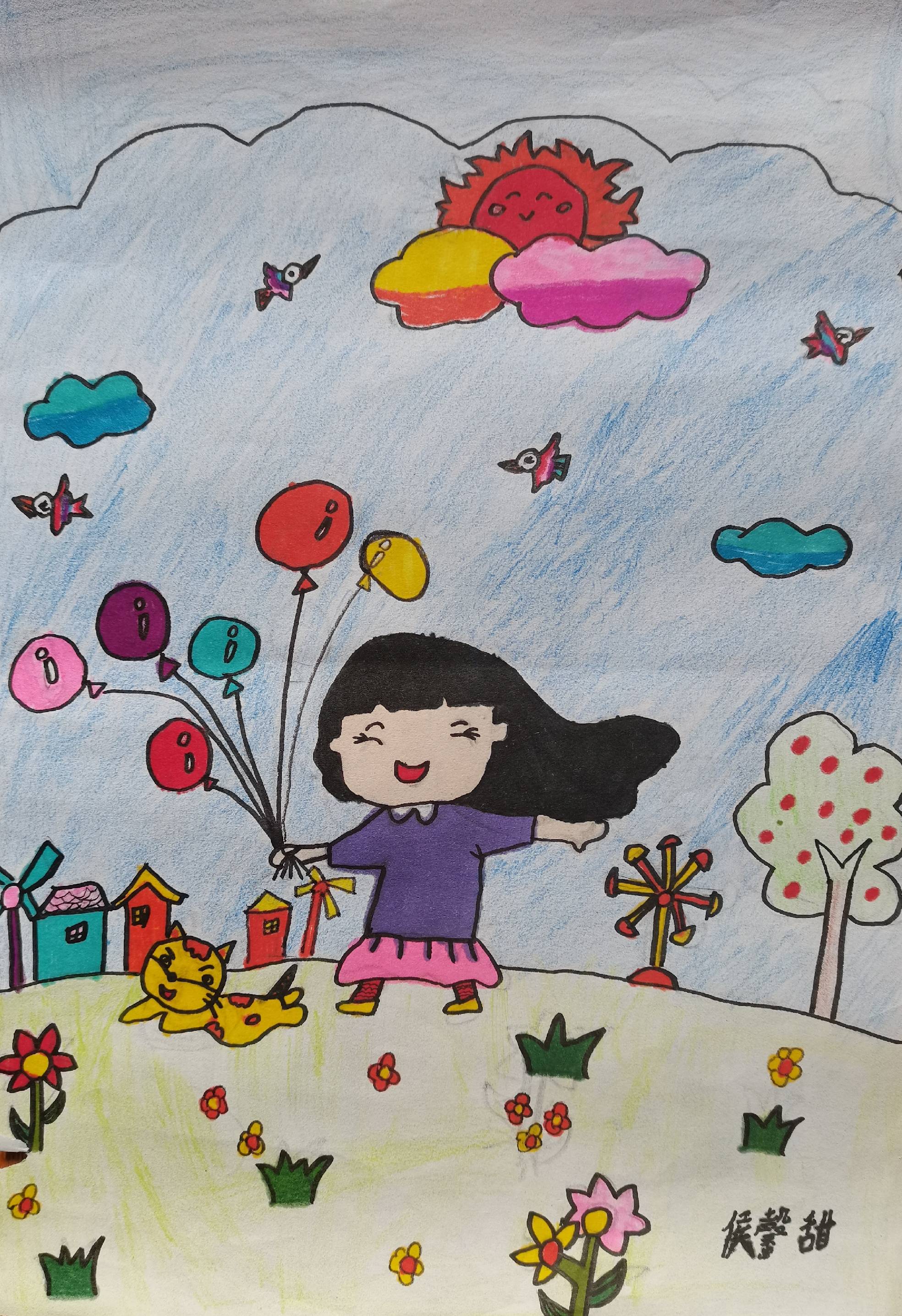 (22)作者:钟毅程,男,年龄,6岁,绘画,陕西省宝鸡市.