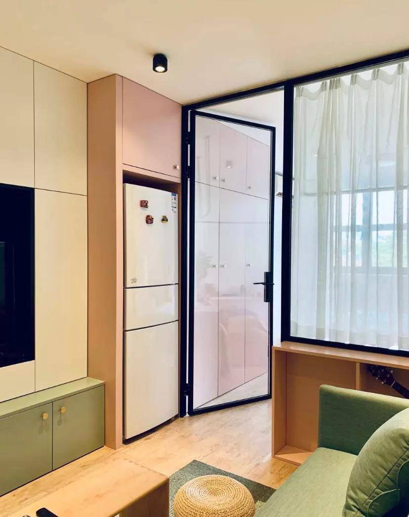 33㎡长条形单身公寓小蜗居这样装很赞