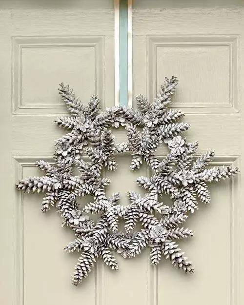 圣诞创意|用松塔做花艺吧!_装饰