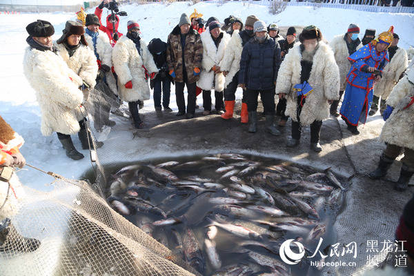 [网连中国]直击多地冬捕现场：破冰撒网去 肥美大鱼来