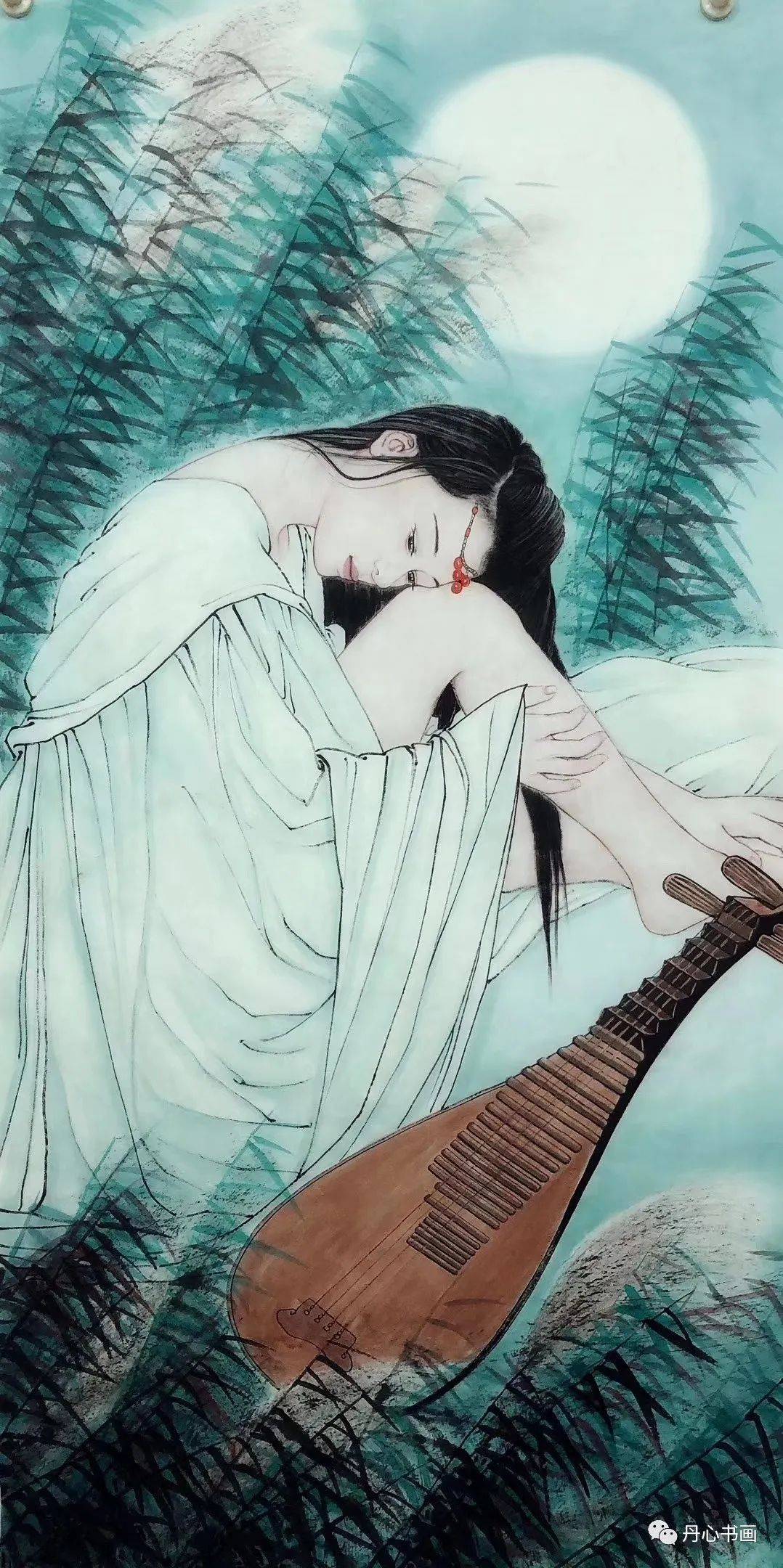 阔笔泼墨挥彩精细入微点睛人物画家潇立