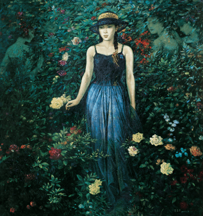 当代著名油画家丁孟芳作品