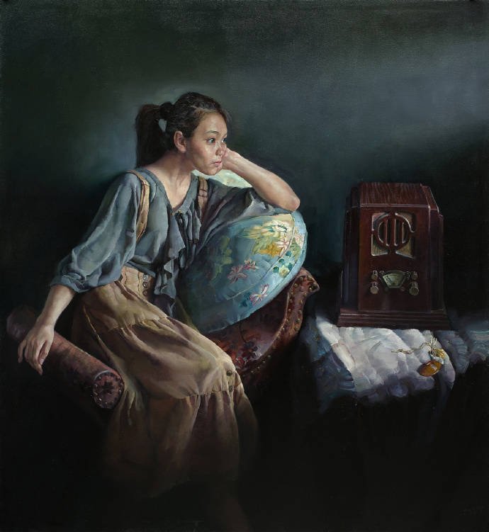 美院教授陈克平先生这组人体油画作品,真性感