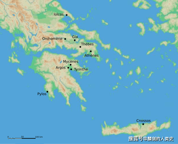 古希腊迈锡尼地图图片