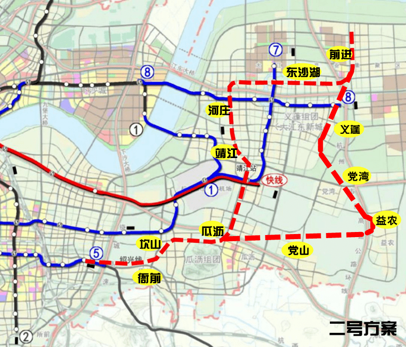 益农,钱塘新区等重要发展板块与核心区的快速直达;整体提升杭州地铁